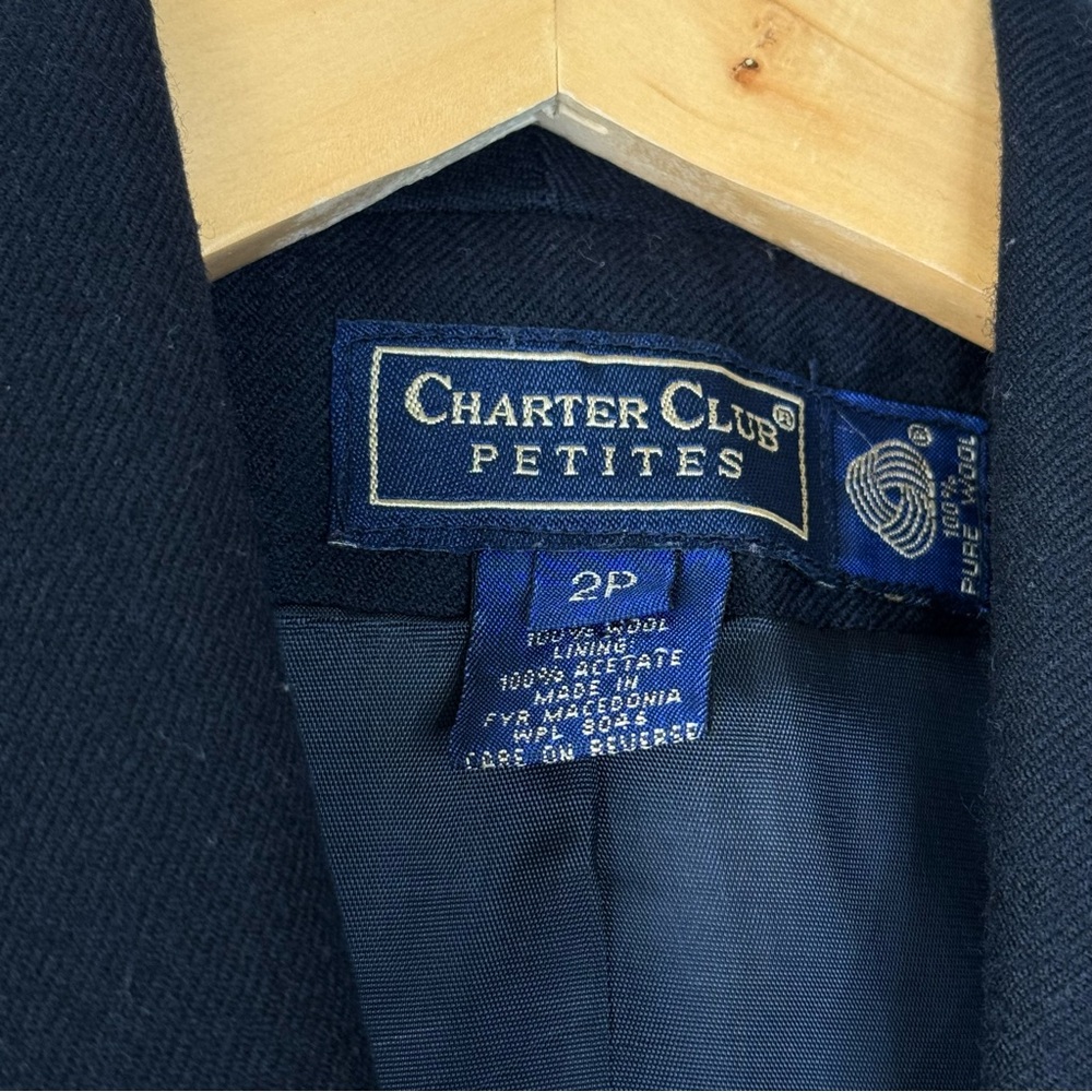 Charter Club Petites Wool Blazer Jacket - Picture 3 of 14